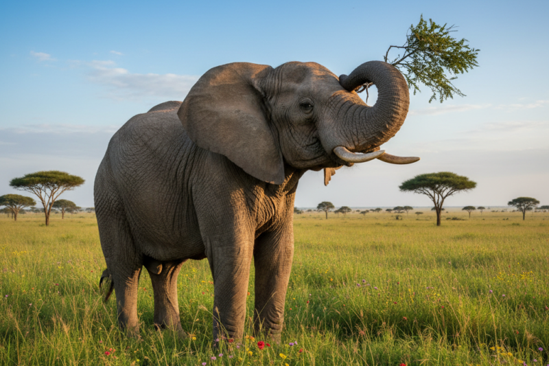 Elefanten: en mild kjempe på jorden