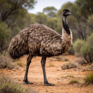 Emuen – australias raske kjempe uten vinger – Konflikter mellom individer er sjeldne og begrenser seg ofte til truende kroppsspråk Emuen – australias raske kjempe uten vinger – Konflikter mellom individer er sjeldne og begrenser seg ofte til truende kroppsspråk